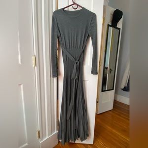 Cashmere sweater midi dress